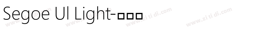 Segoe Ul Light字体转换
